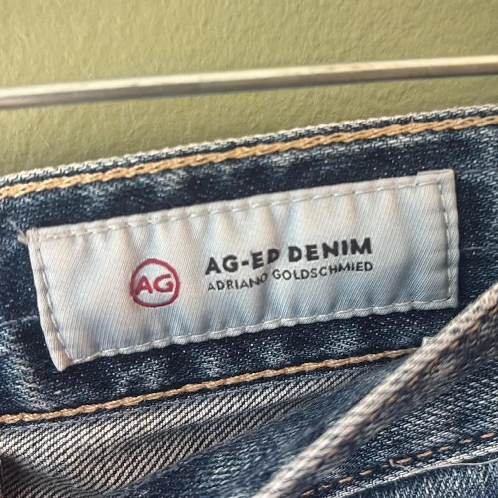 AG Adriano Goldschmied Distressed The Ex Boyfriend Slim Jeans Medium Wash Sz 26R